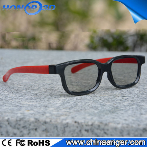 black plastic 3D video glasses polarized lenses 3d glasses for 3D TV and 3D cinema